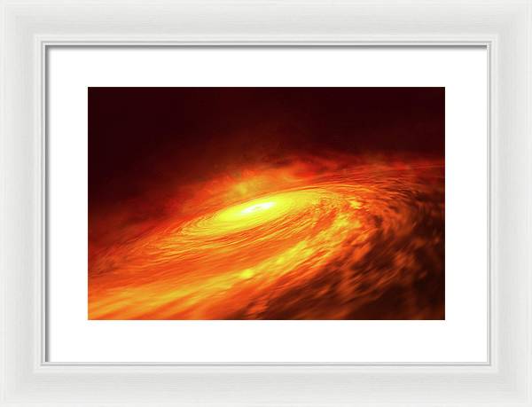 Spiral Galaxy NGC 3147 / Art Photo - Framed Print