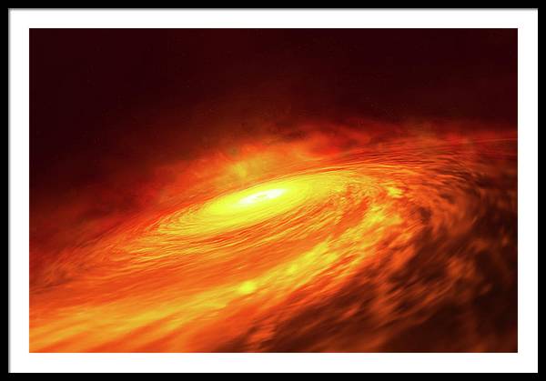 Spiral Galaxy NGC 3147 / Art Photo - Framed Print