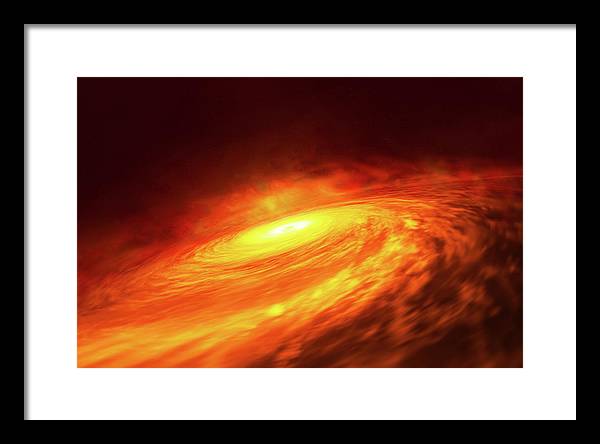 Spiral Galaxy NGC 3147 / Art Photo - Framed Print