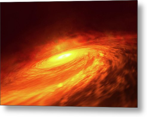 Spiral Galaxy NGC 3147 / Art Photo - Metal Print