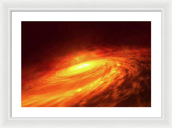 Spiral Galaxy NGC 3147 / Art Photo - Framed Print