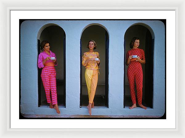 Sporting Look in Bermuda - Framed Print