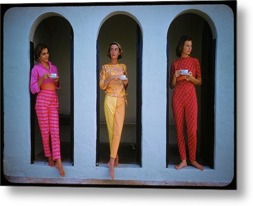 Sporting Look in Bermuda - Metal Print