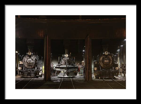 Steam Locomotives / Art Photo - Framed Print