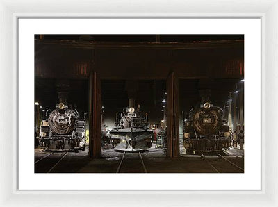 Steam Locomotives / Art Photo - Framed Print