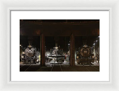 Steam Locomotives / Art Photo - Framed Print