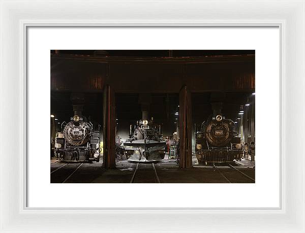 Steam Locomotives / Art Photo - Framed Print