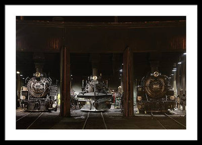 Steam Locomotives / Art Photo - Framed Print