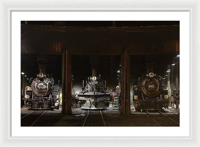 Steam Locomotives / Art Photo - Framed Print