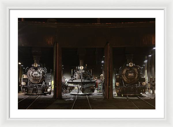 Steam Locomotives / Art Photo - Framed Print