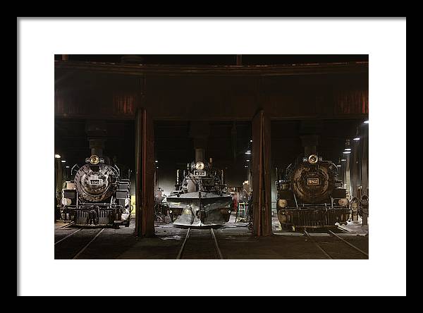 Steam Locomotives / Art Photo - Framed Print