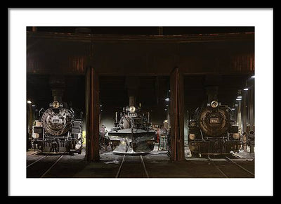 Steam Locomotives / Art Photo - Framed Print