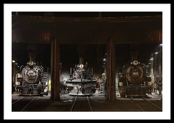 Steam Locomotives / Art Photo - Framed Print