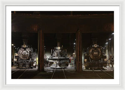 Steam Locomotives / Art Photo - Framed Print