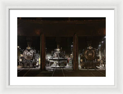 Steam Locomotives / Art Photo - Framed Print