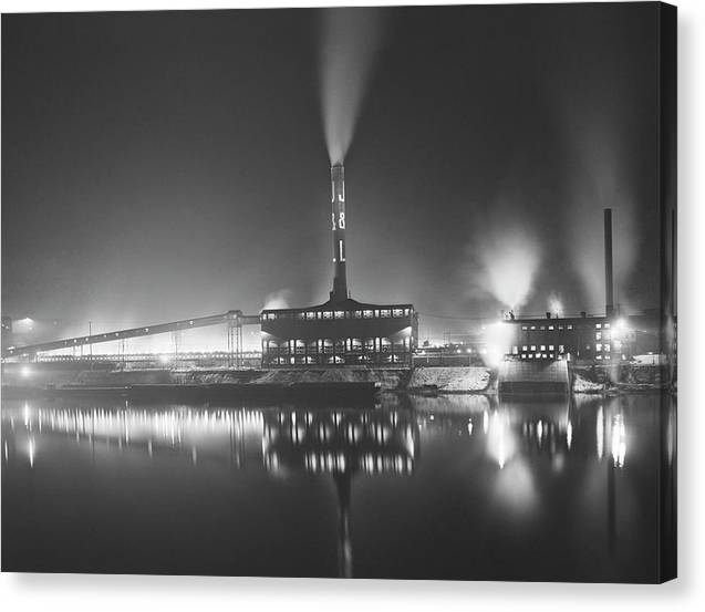 Steel Company, Aliquippa, Pennsylvania / Art Photo - Canvas Print