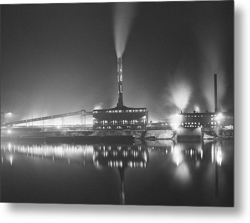 Steel Company, Aliquippa, Pennsylvania / Art Photo - Metal Print