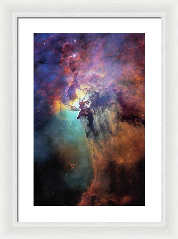 Stellar Nursery Full of Birth and Destruction / Art Photo - Framed Print