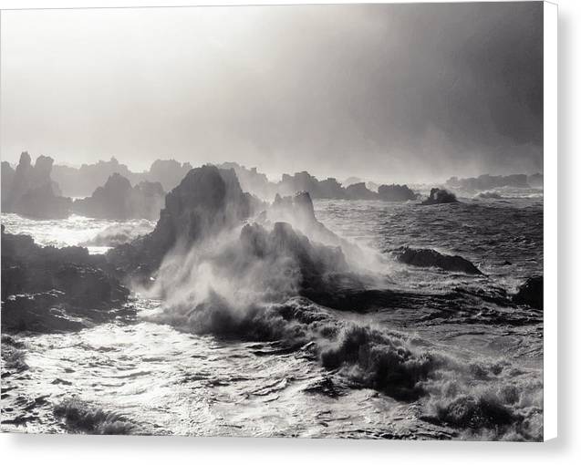 Storm Coming from the West, Black and White / Art Photo - Canvas Print