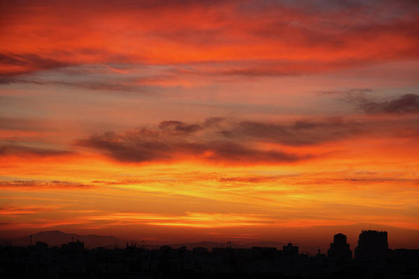 Sunset in Valencia / Art Photo - Art Print