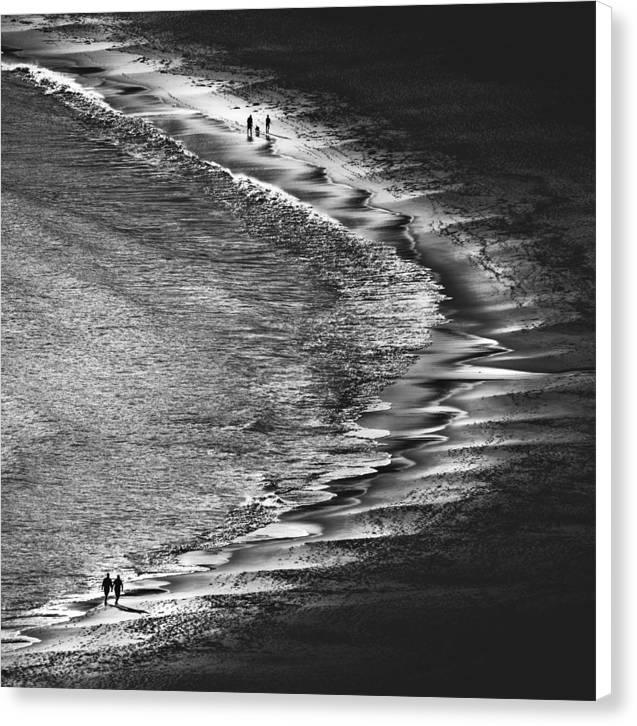 Sunset on the Beach / Art Photo - Canvas Print