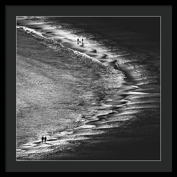 Sunset on the Beach / Art Photo - Framed Print