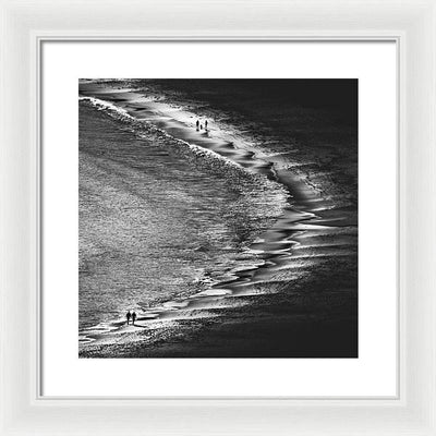 Sunset on the Beach / Art Photo - Framed Print