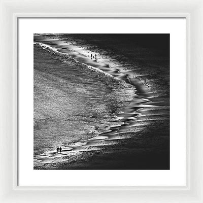 Sunset on the Beach / Art Photo - Framed Print