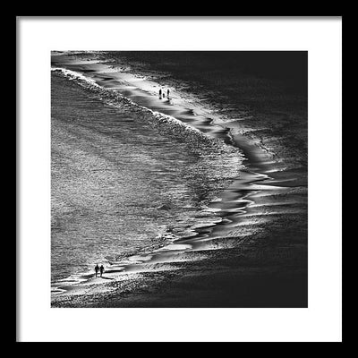 Sunset on the Beach / Art Photo - Framed Print