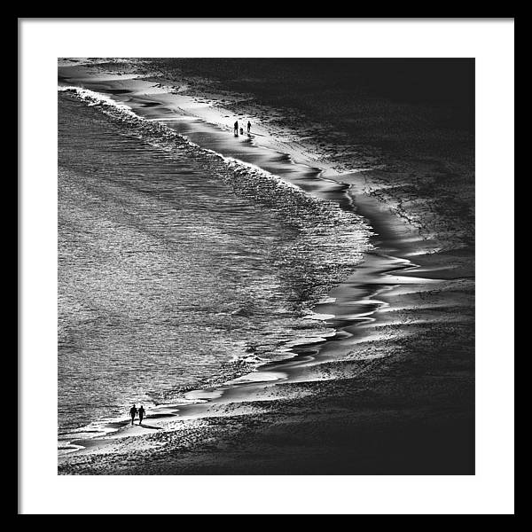 Sunset on the Beach / Art Photo - Framed Print