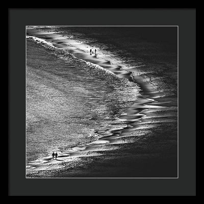 Sunset on the Beach / Art Photo - Framed Print