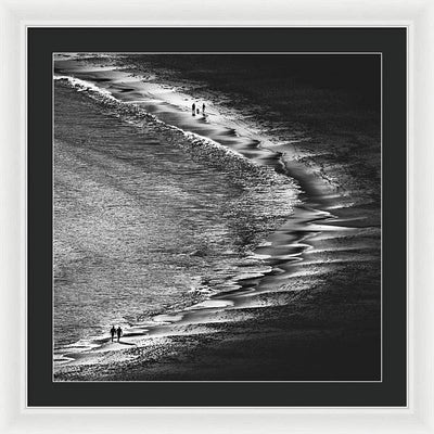 Sunset on the Beach / Art Photo - Framed Print