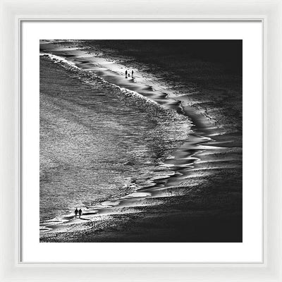 Sunset on the Beach / Art Photo - Framed Print