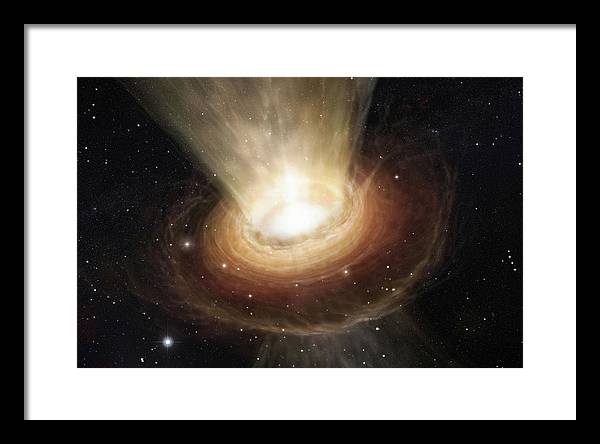 Supermassive Black Hole, Constellation of Centaurus / Art Photo - Framed Print