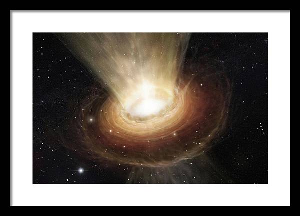 Supermassive Black Hole, Constellation of Centaurus / Art Photo - Framed Print