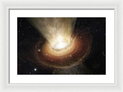 Supermassive Black Hole, Constellation of Centaurus / Art Photo - Framed Print