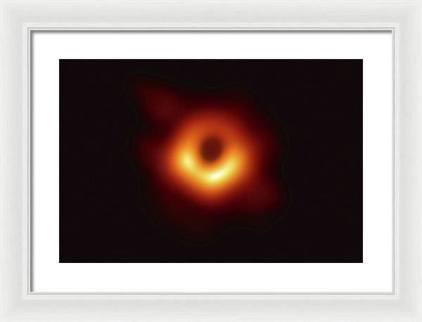 Supermassive Black Hole in the Center of Messier 87 / Art Photo - Framed Print