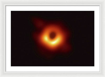 Supermassive Black Hole in the Center of Messier 87 / Art Photo - Framed Print