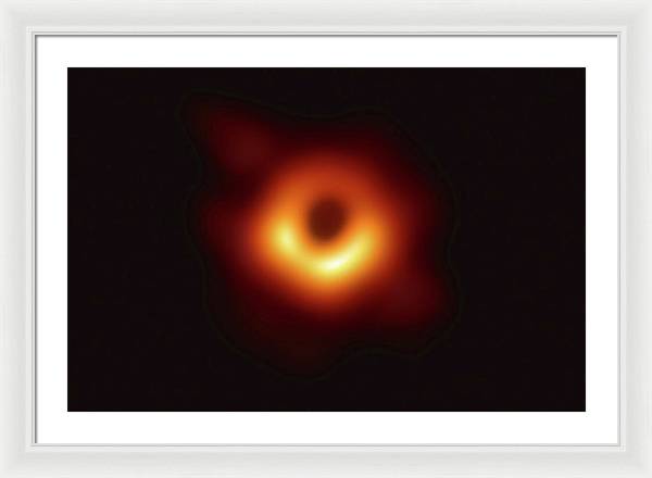 Supermassive Black Hole in the Center of Messier 87 / Art Photo - Framed Print