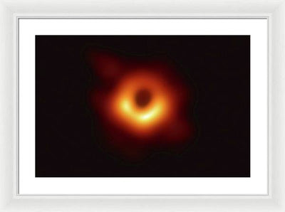 Supermassive Black Hole in the Center of Messier 87 / Art Photo - Framed Print