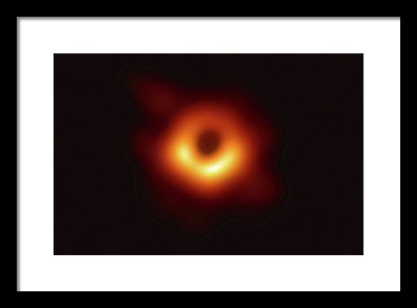 Supermassive Black Hole in the Center of Messier 87 / Art Photo - Framed Print