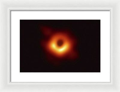 Supermassive Black Hole in the Center of Messier 87 / Art Photo - Framed Print