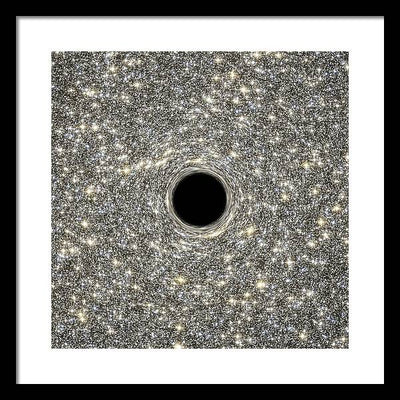 Supermassive Black Hole / Art Photo - Framed Print