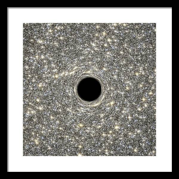 Supermassive Black Hole / Art Photo - Framed Print