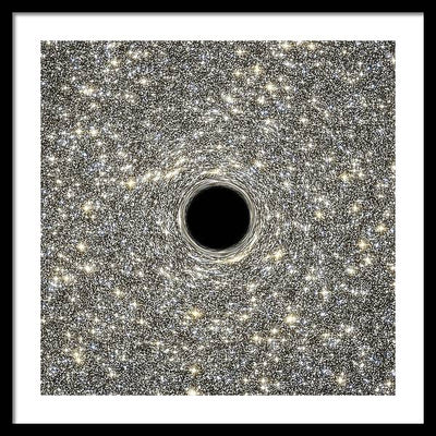 Supermassive Black Hole / Art Photo - Framed Print