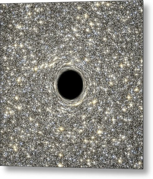 Supermassive Black Hole / Art Photo - Metal Print