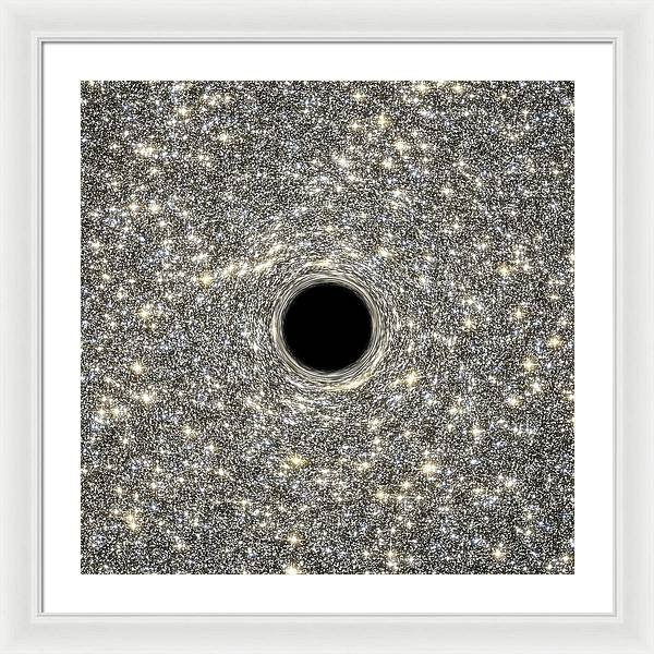 Supermassive Black Hole / Art Photo - Framed Print