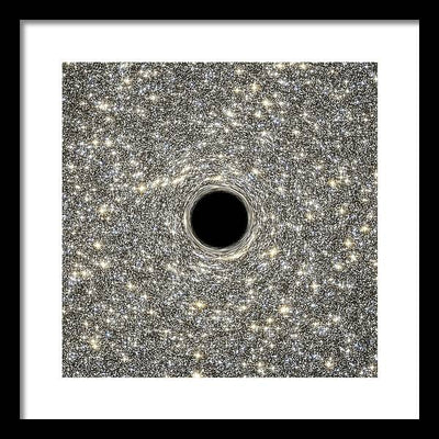 Supermassive Black Hole / Art Photo - Framed Print