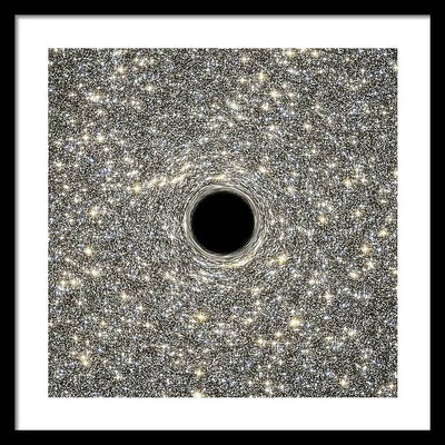 Supermassive Black Hole / Art Photo - Framed Print