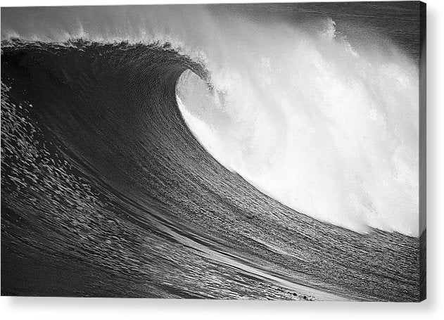 Surf, Black and White / Art Photo - Acrylic Print